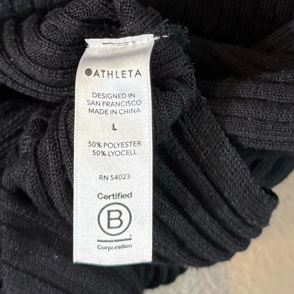 ATHLETA Lincoln Park Ribbed Sweater Large